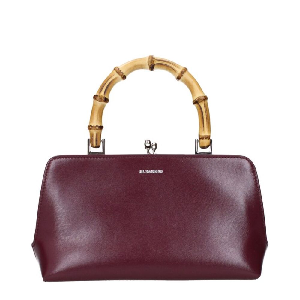 Jil Sander Red Leather Women's Handbag